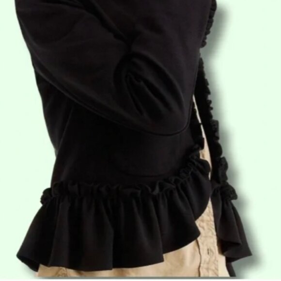J. Crew Black Blazer with Ruffles - Picture 2 of 4